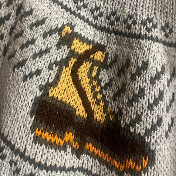 LLBean Fisherman Sweater, Crewneck Novelty Large - Picture 3 of 6